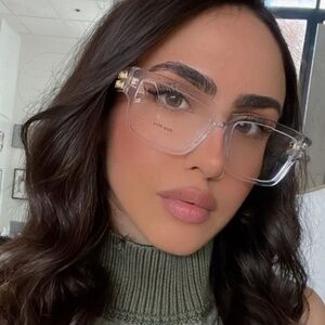 MIU MIU SQUARE MU02XV EYEGLASSES CLEAR TRANSPARENT 54-17-140